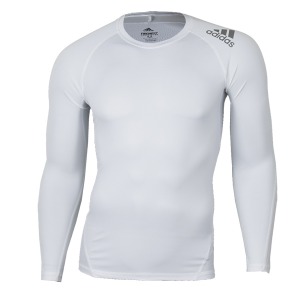 아디다스 알파스킨 스포츠 롱슬리브 티셔츠 (화이트) - 7178